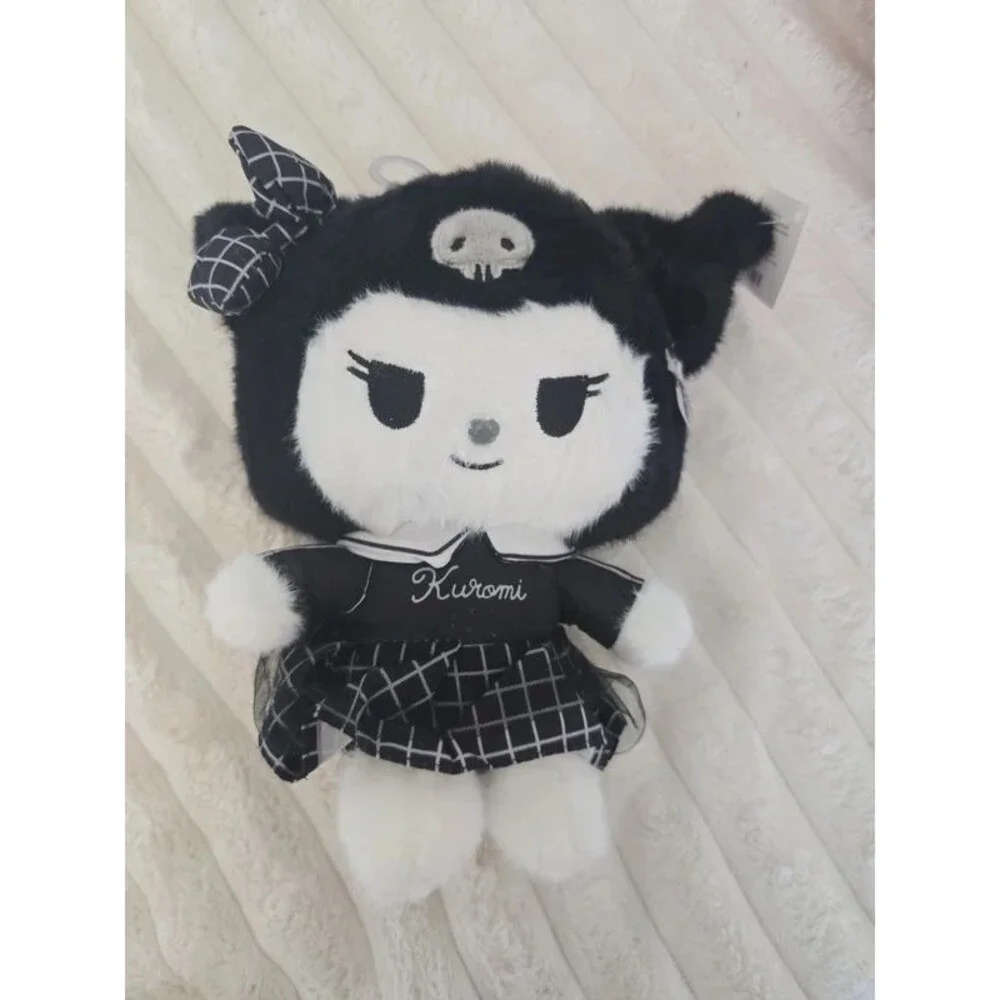 Kuromi plush doll with black outfit